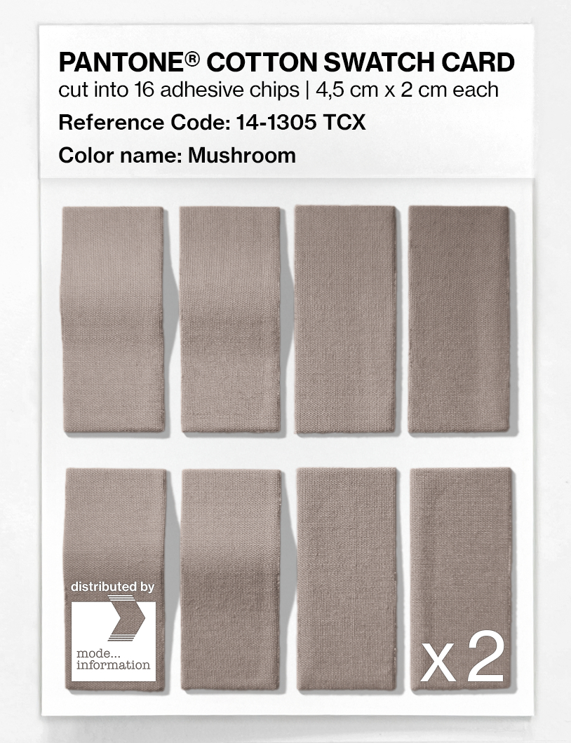 Artikelbild 5 des Artikels “PANTONE® COTTON SWATCH CARD 14-1305 TCX Mushroom “