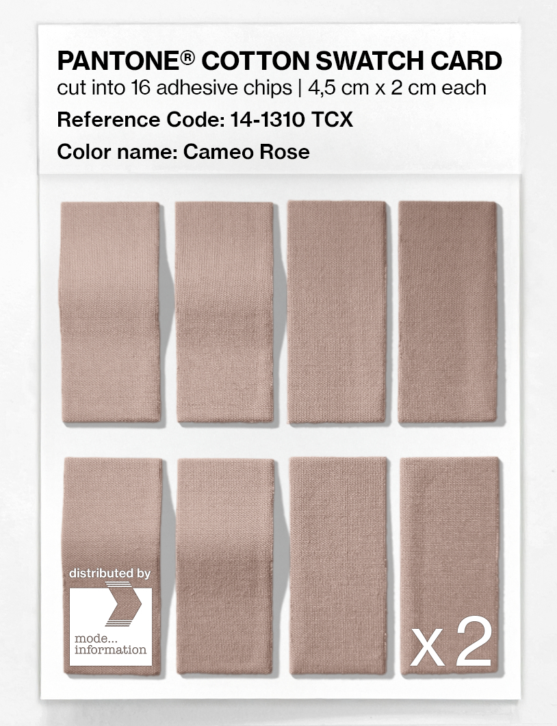 Artikelbild 5 des Artikels “PANTONE® COTTON SWATCH CARD 14-1310 TCX Cameo Rose “