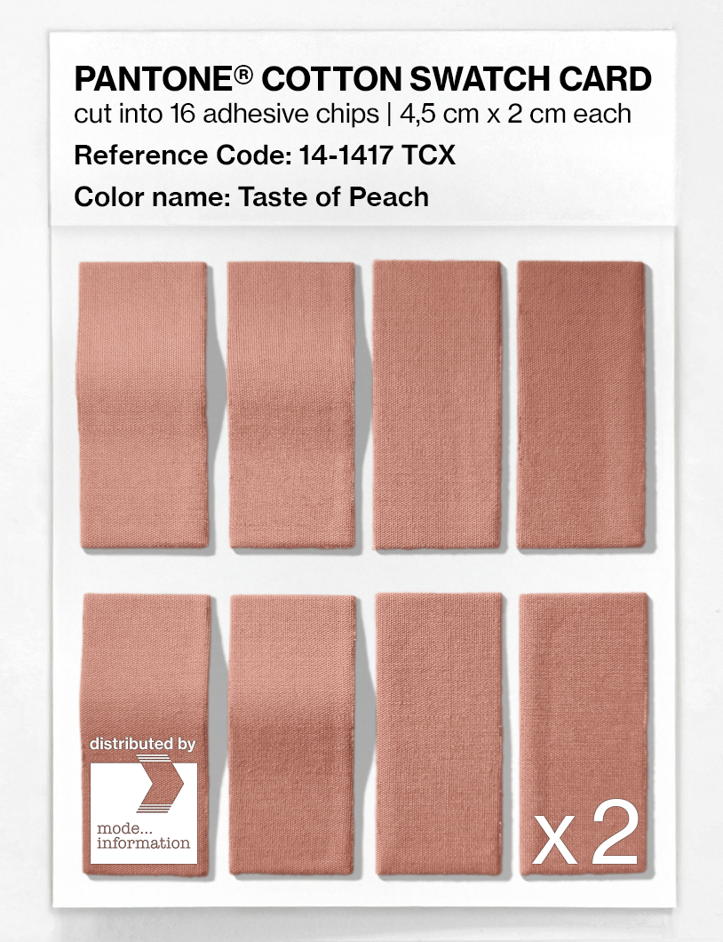 Artikelbild 5 des Artikels “PANTONE® COTTON SWATCH CARD 14-1417 TCX Taste of Peach “