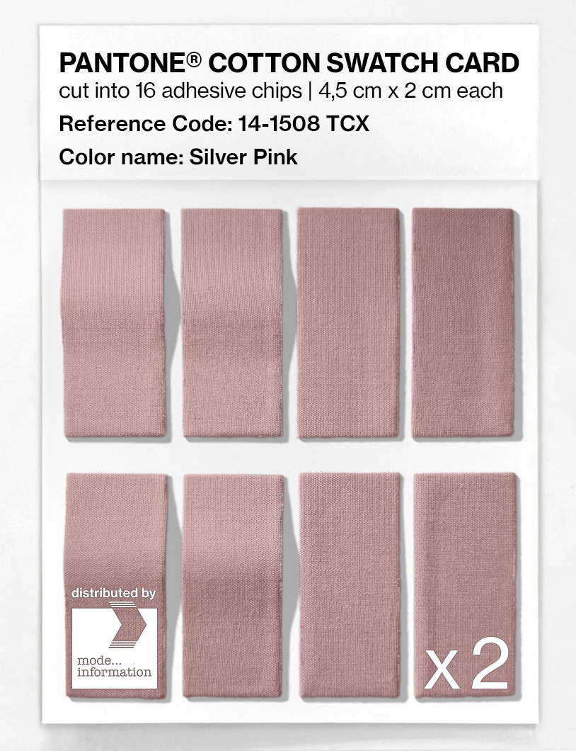 Artikelbild 5 des Artikels “PANTONE® COTTON SWATCH CARD 14-1508 TCX Silver Pink “