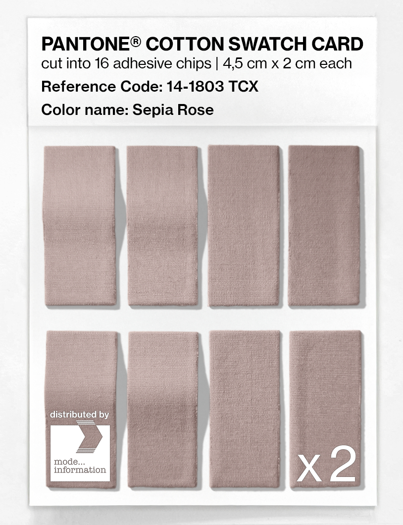 Artikelbild 5 des Artikels “PANTONE® COTTON SWATCH CARD 14-1803 TCX Sepia Rose “