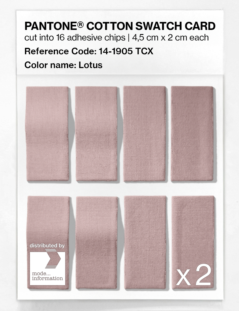 Artikelbild 5 des Artikels “PANTONE® COTTON SWATCH CARD 14-1905 TCX Lotus “