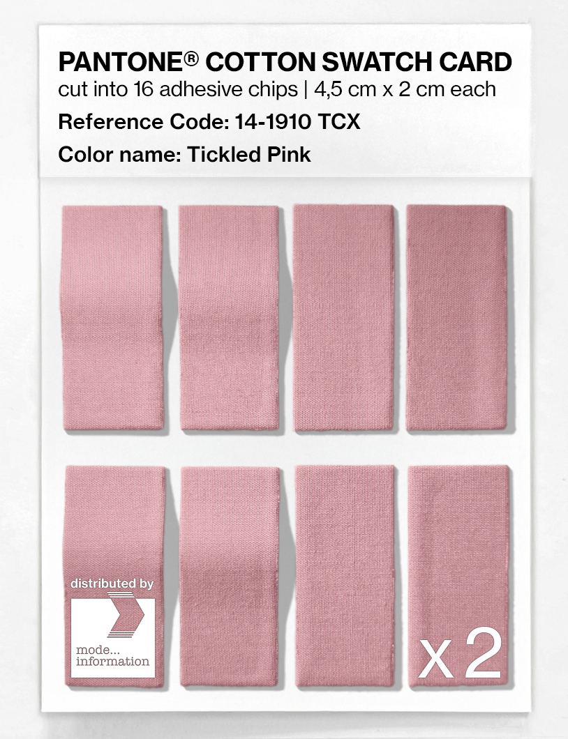 Product image 5 of the product “PANTONE® COTTON SWATCH CARD 14-1910 TCX Tickled Pink ”