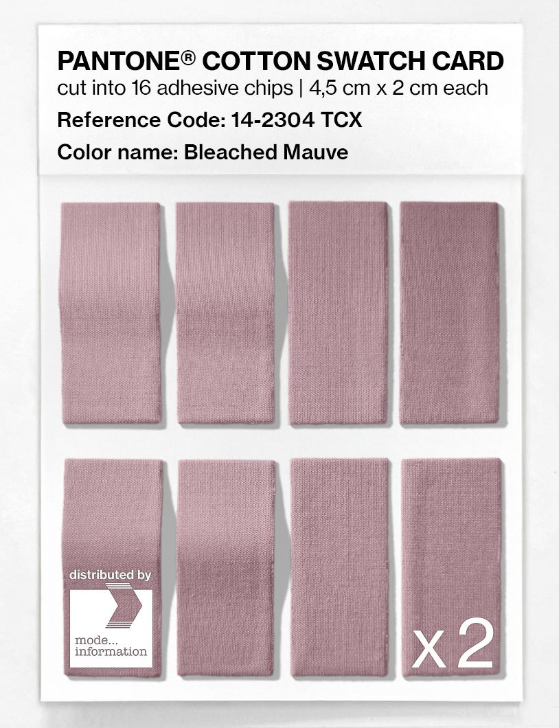 Product image 5 of the product “PANTONE® COTTON SWATCH CARD 14-2304 TCX Bleached Mauve ”