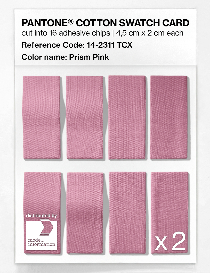 Product image 5 of the product “PANTONE® COTTON SWATCH CARD 14-2311 TCX Prism Pink ”