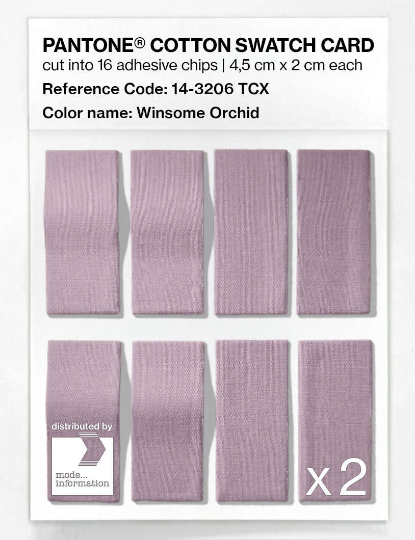Product image 5 of the product “PANTONE® COTTON SWATCH CARD 14-3206 TCX Winsome Orchid ”