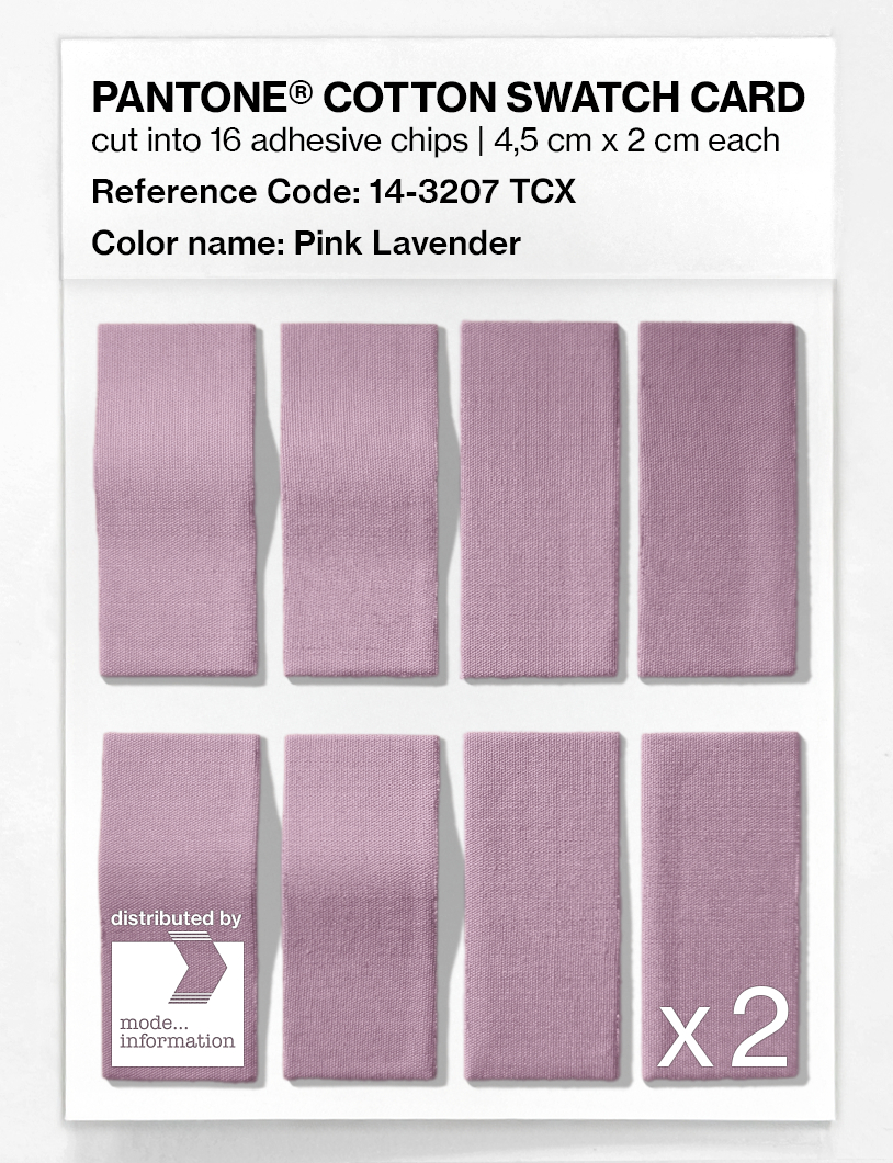 Product image 5 of the product “PANTONE® COTTON SWATCH CARD 14-3207 TCX Pink Lavender ”
