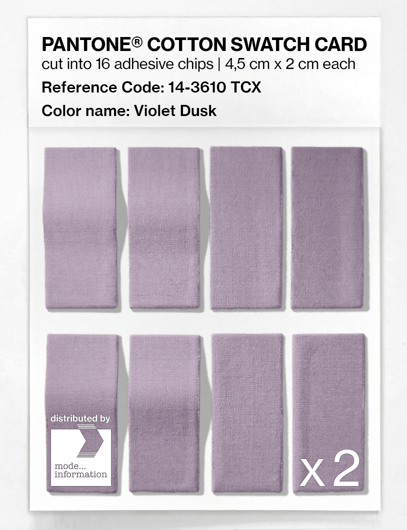 Artikelbild 5 des Artikels “PANTONE® COTTON SWATCH CARD 14-3610 TCX Violet Dusk “