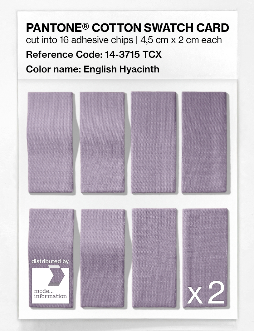 Artikelbild 5 des Artikels “PANTONE® COTTON SWATCH CARD 14-3715 TCX English Hyacinth “