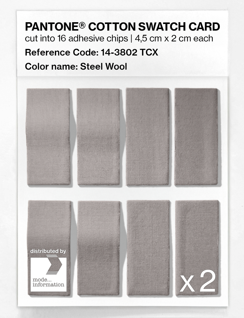 Artikelbild 5 des Artikels “PANTONE® COTTON SWATCH CARD 14-3802 TCX Steel Wool “