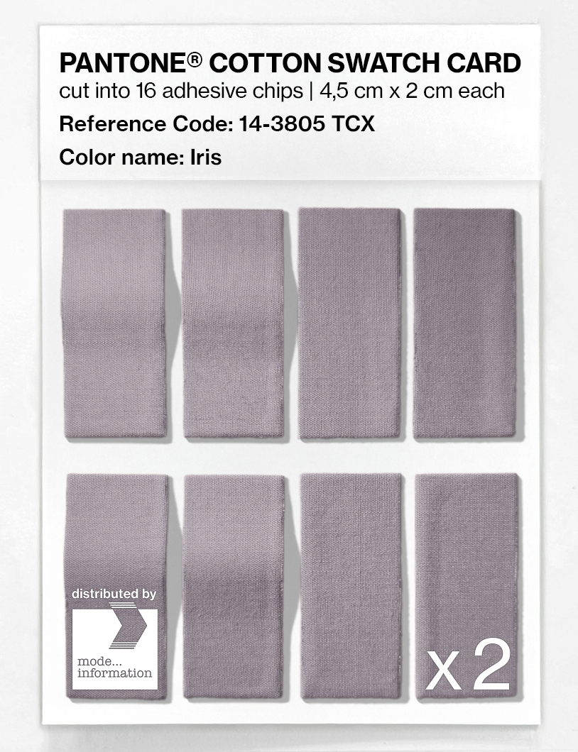 Product image 5 of the product “PANTONE® COTTON SWATCH CARD 14-3805 TCX Iris ”