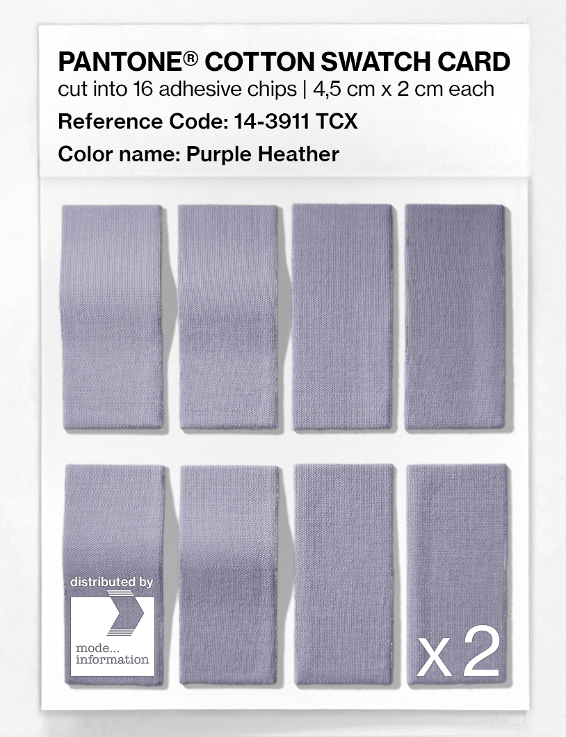 Artikelbild 5 des Artikels “PANTONE® COTTON SWATCH CARD 14-3911 TCX Purple Heather “