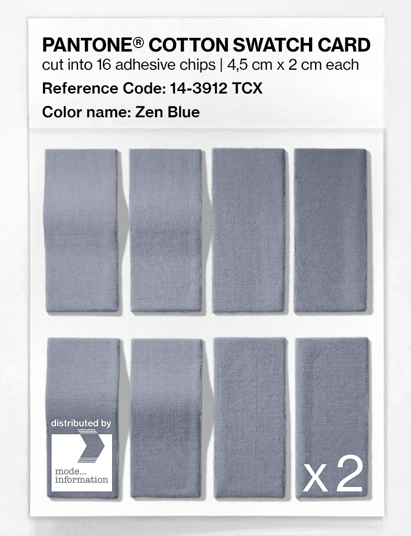 Artikelbild 5 des Artikels “PANTONE® COTTON SWATCH CARD 14-3912 TCX Zen Blue “