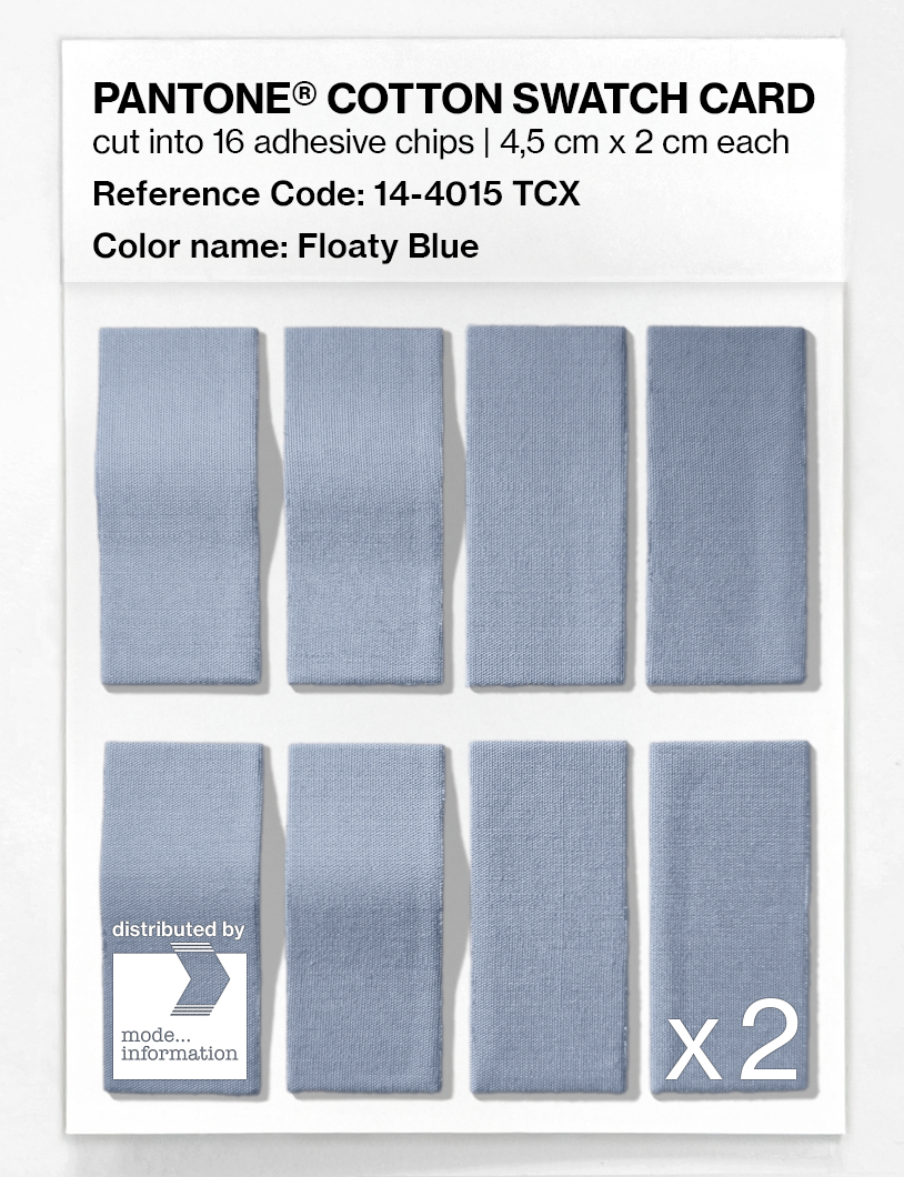 Artikelbild 5 des Artikels “PANTONE® COTTON SWATCH CARD 14-4015 TCX Floaty Blue “