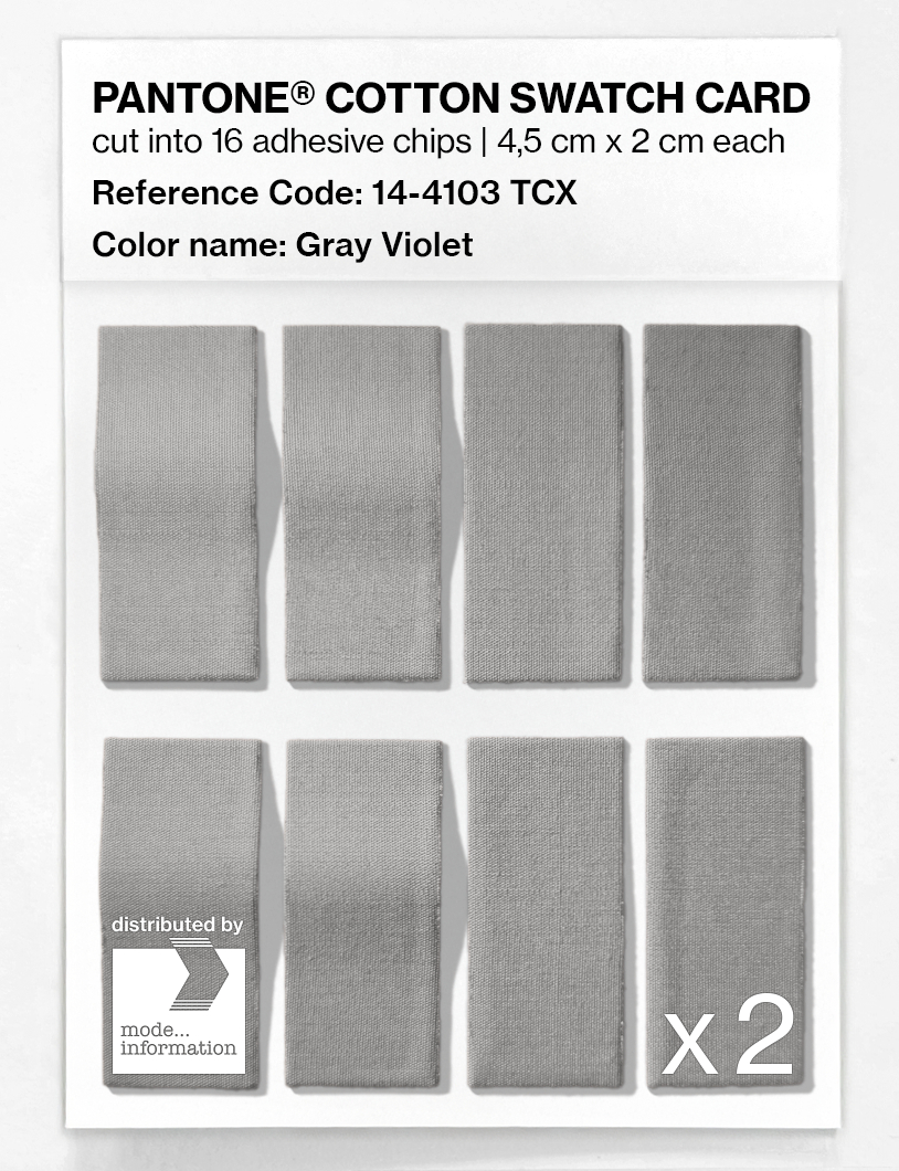 Artikelbild 5 des Artikels “PANTONE® COTTON SWATCH CARD 14-4103 TCX Gray Violet “