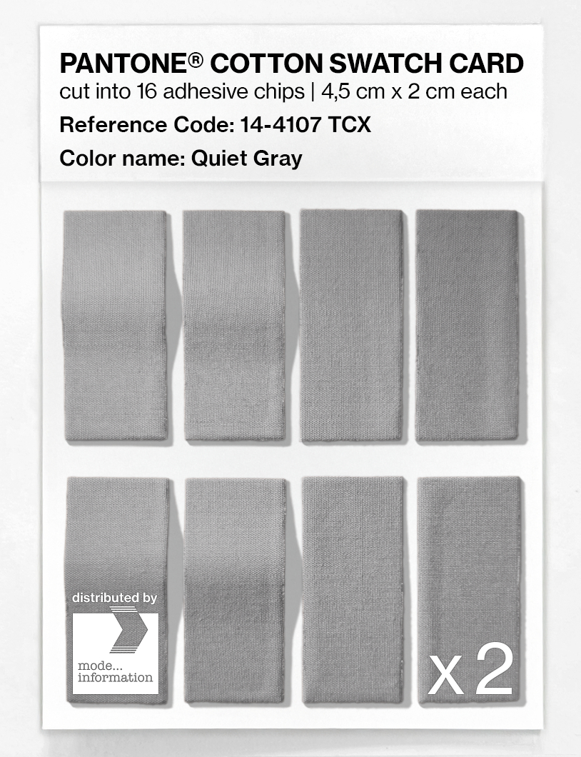 Artikelbild 5 des Artikels “PANTONE® COTTON SWATCH CARD 14-4107 TCX Quiet Gray “