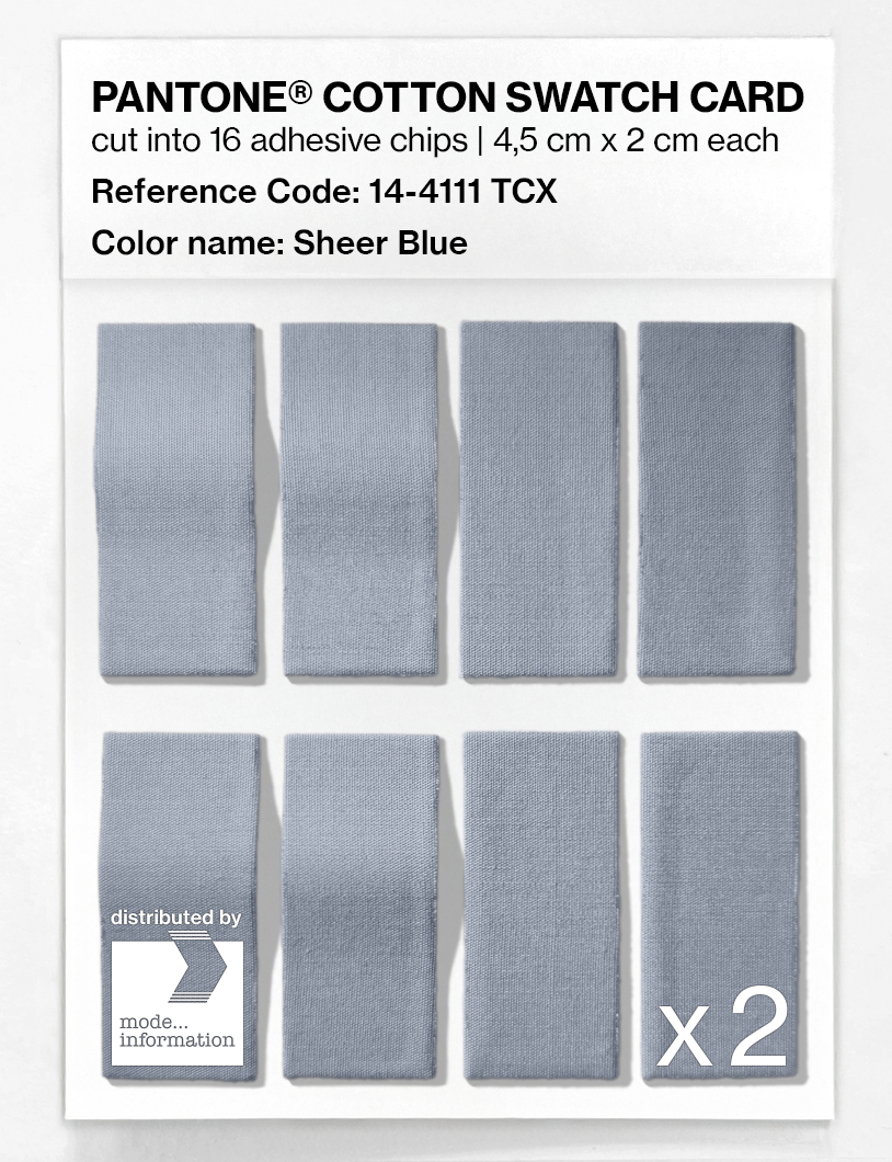 Artikelbild 5 des Artikels “PANTONE® COTTON SWATCH CARD 14-4111 TCX Sheer Blue “