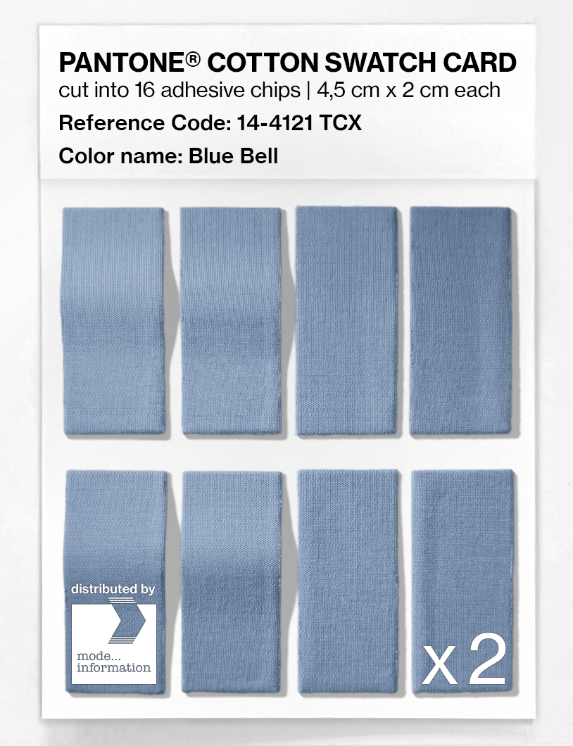 Artikelbild 5 des Artikels “PANTONE® COTTON SWATCH CARD 14-4121 TCX Blue Bell “