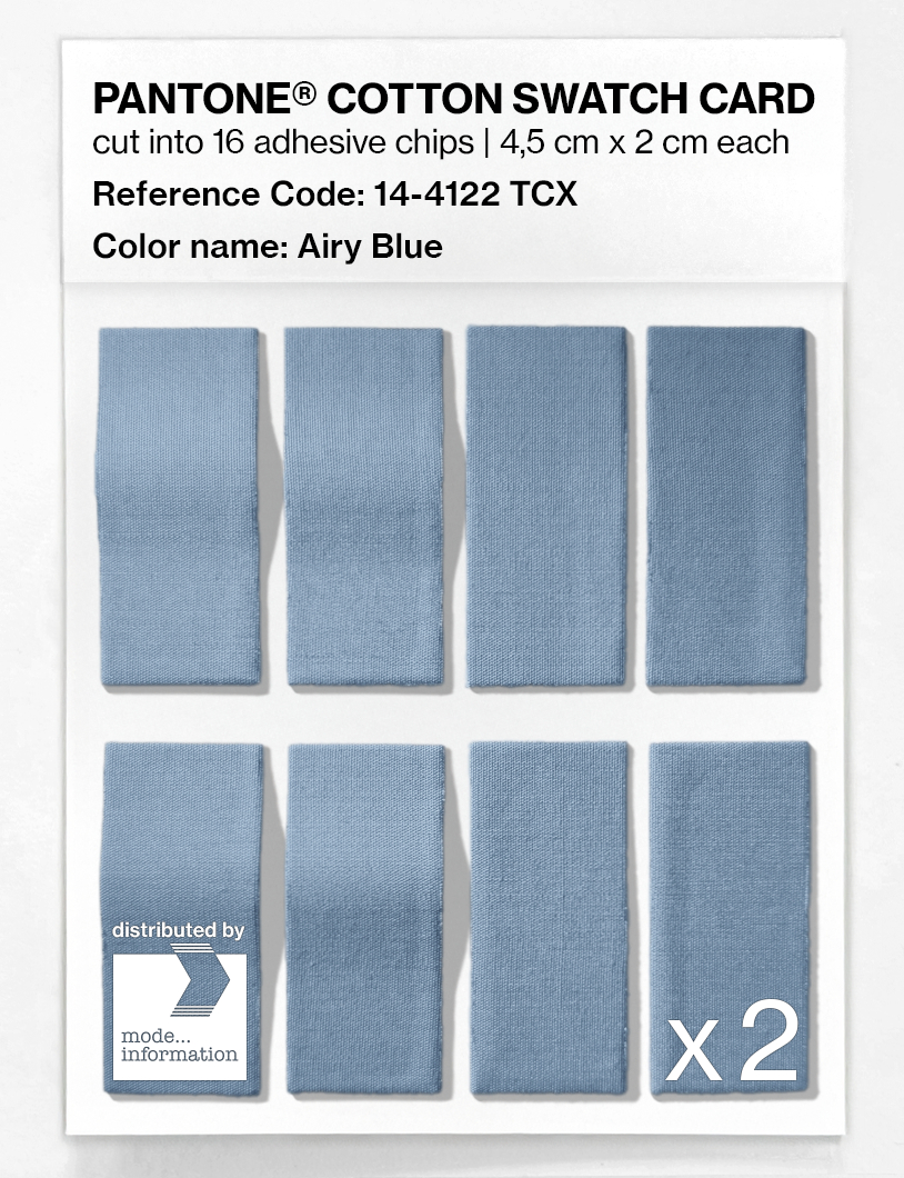 Artikelbild 5 des Artikels “PANTONE® COTTON SWATCH CARD 14-4122 TCX Airy Blue “
