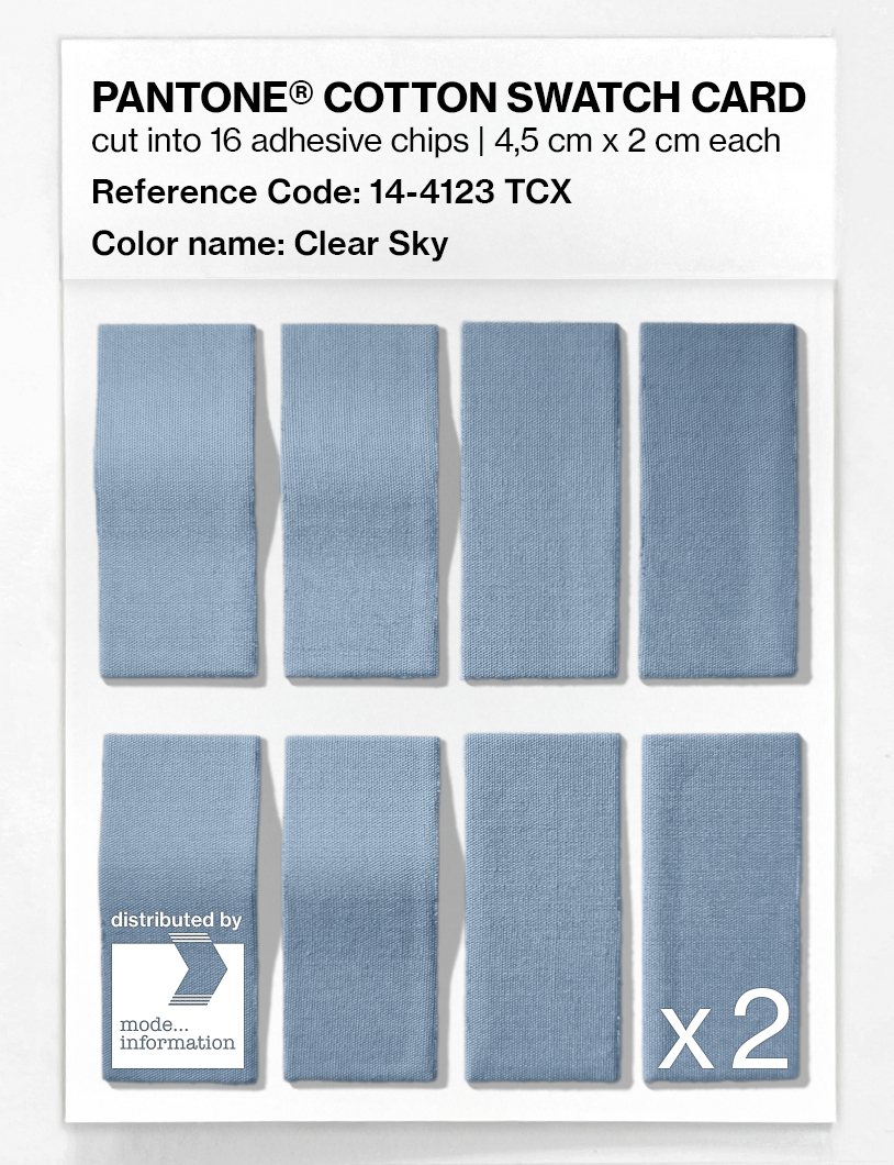 Artikelbild 5 des Artikels “PANTONE® COTTON SWATCH CARD 14-4123 TCX Clear Sky “
