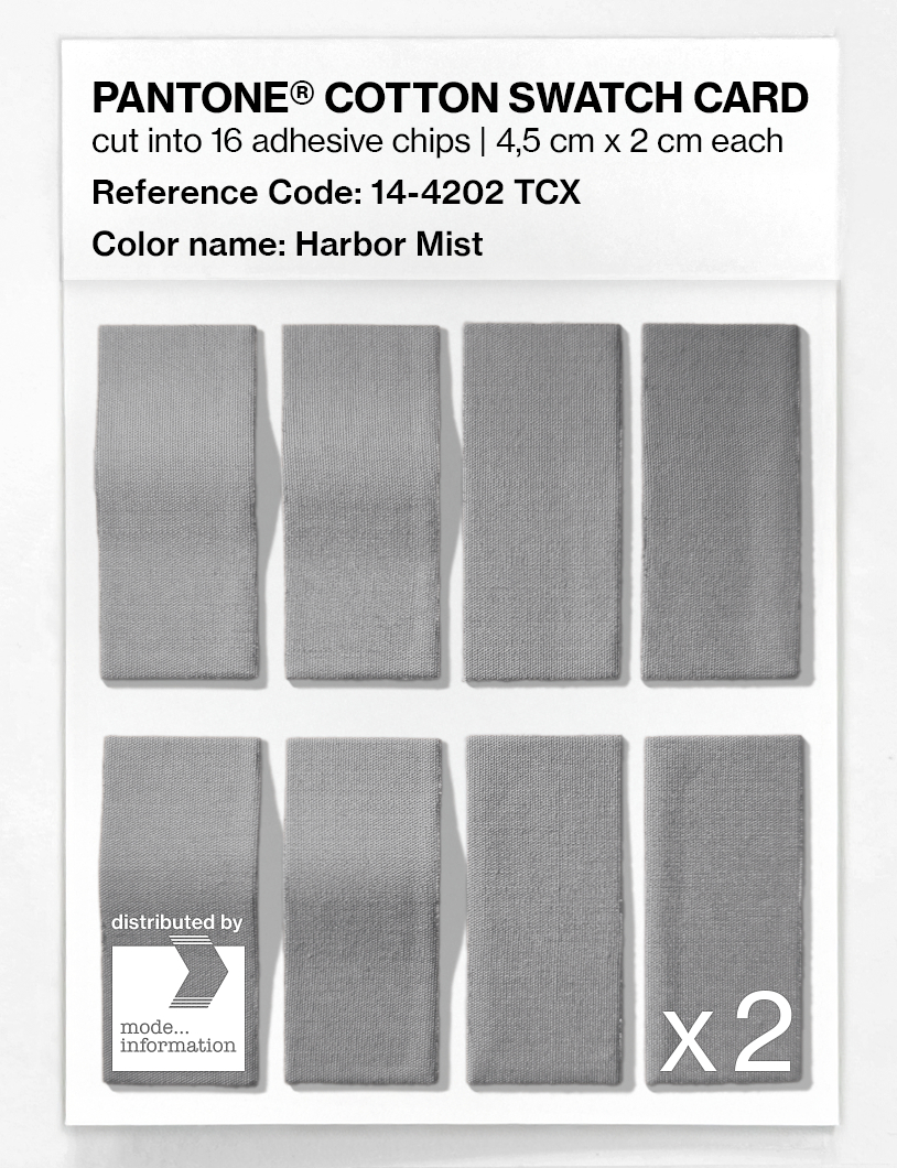 Artikelbild 5 des Artikels “PANTONE® COTTON SWATCH CARD 14-4202 TCX Harbor Mist “