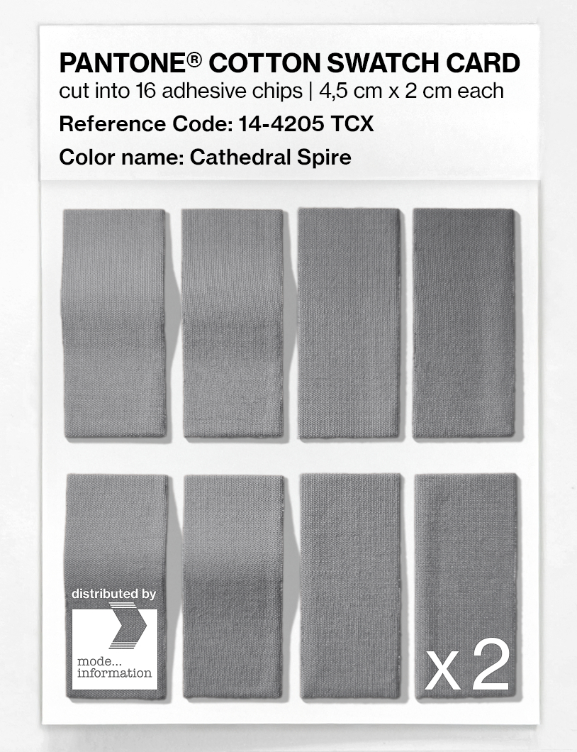 Artikelbild 5 des Artikels “PANTONE® COTTON SWATCH CARD 14-4205 TCX Cathedral Spire “