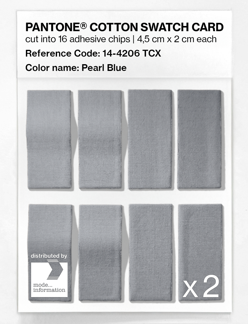 Product image 5 of the product “PANTONE® COTTON SWATCH CARD 14-4206 TCX Pearl Blue ”