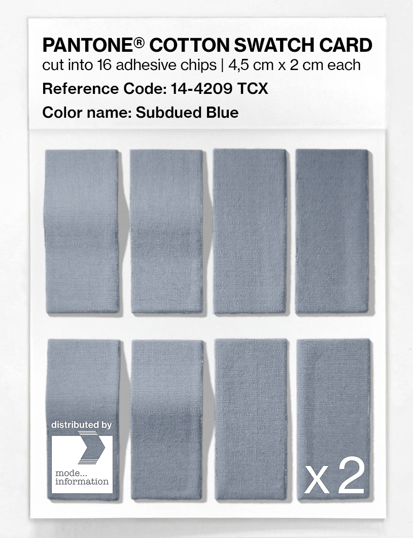 Artikelbild 5 des Artikels “PANTONE® COTTON SWATCH CARD 14-4209 TCX Subdued Blue “