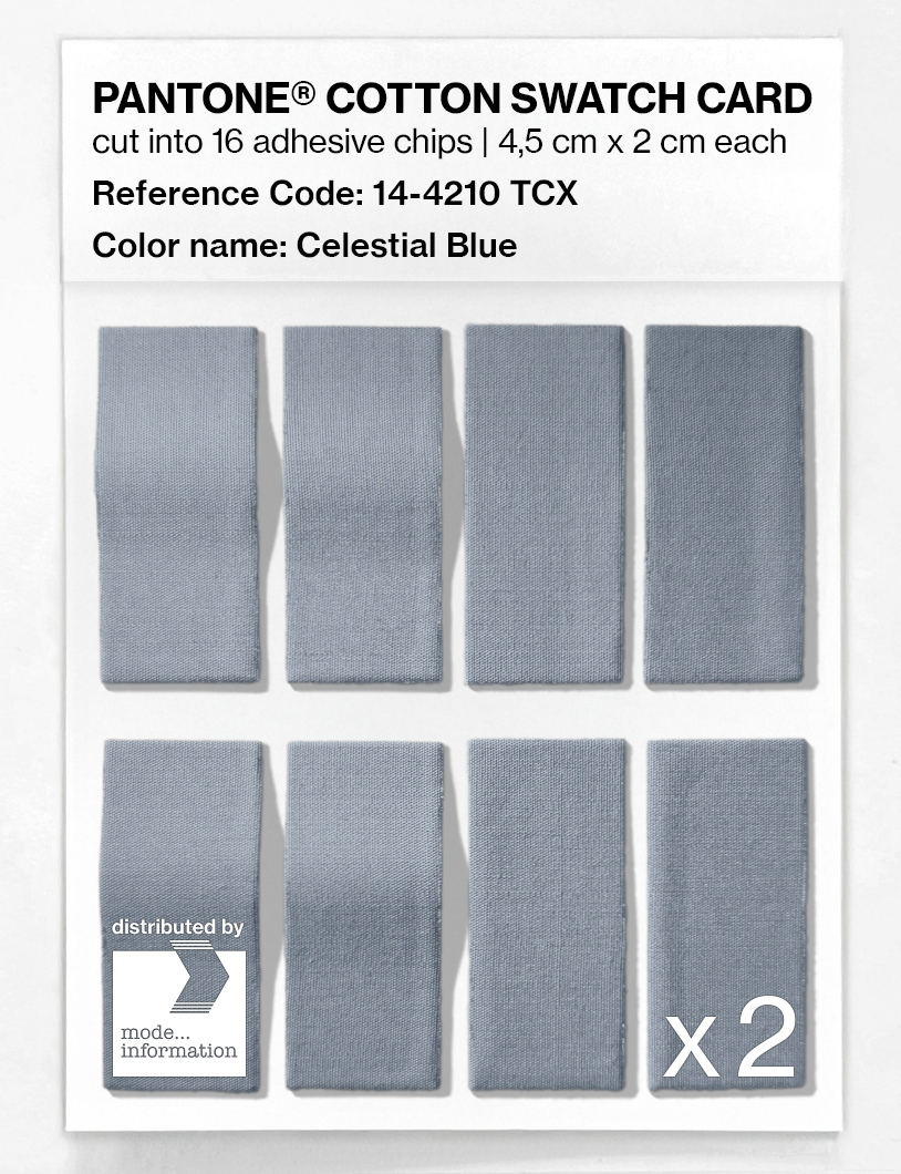 Artikelbild 5 des Artikels “PANTONE® COTTON SWATCH CARD 14-4210 TCX Celestial Blue “