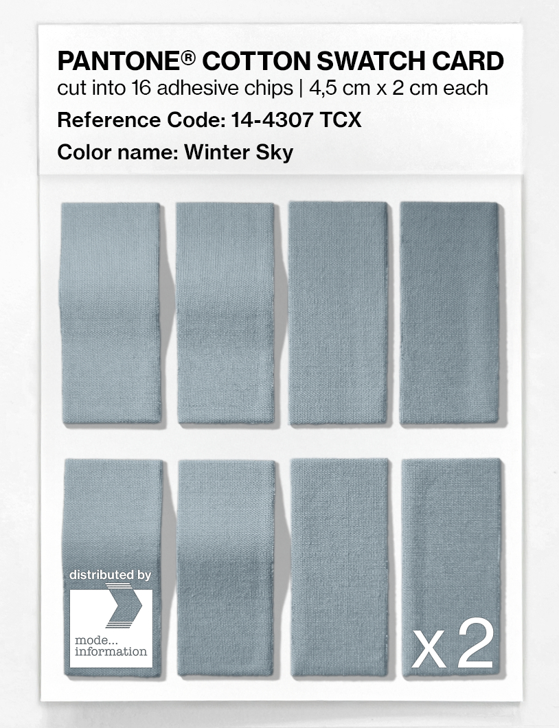 Artikelbild 5 des Artikels “PANTONE® COTTON SWATCH CARD 14-4307 TCX Winter Sky “