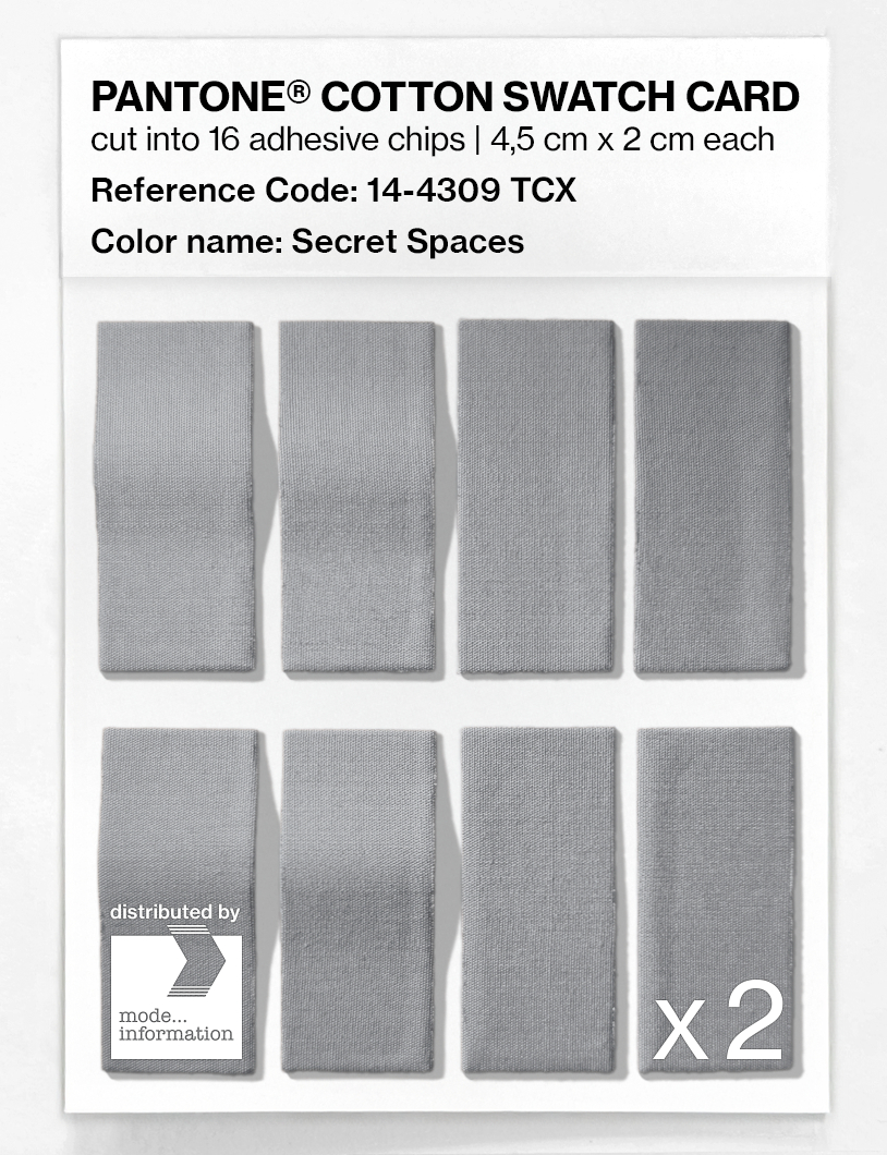 Artikelbild 5 des Artikels “PANTONE® COTTON SWATCH CARD 14-4309 TCX Secret Spaces “