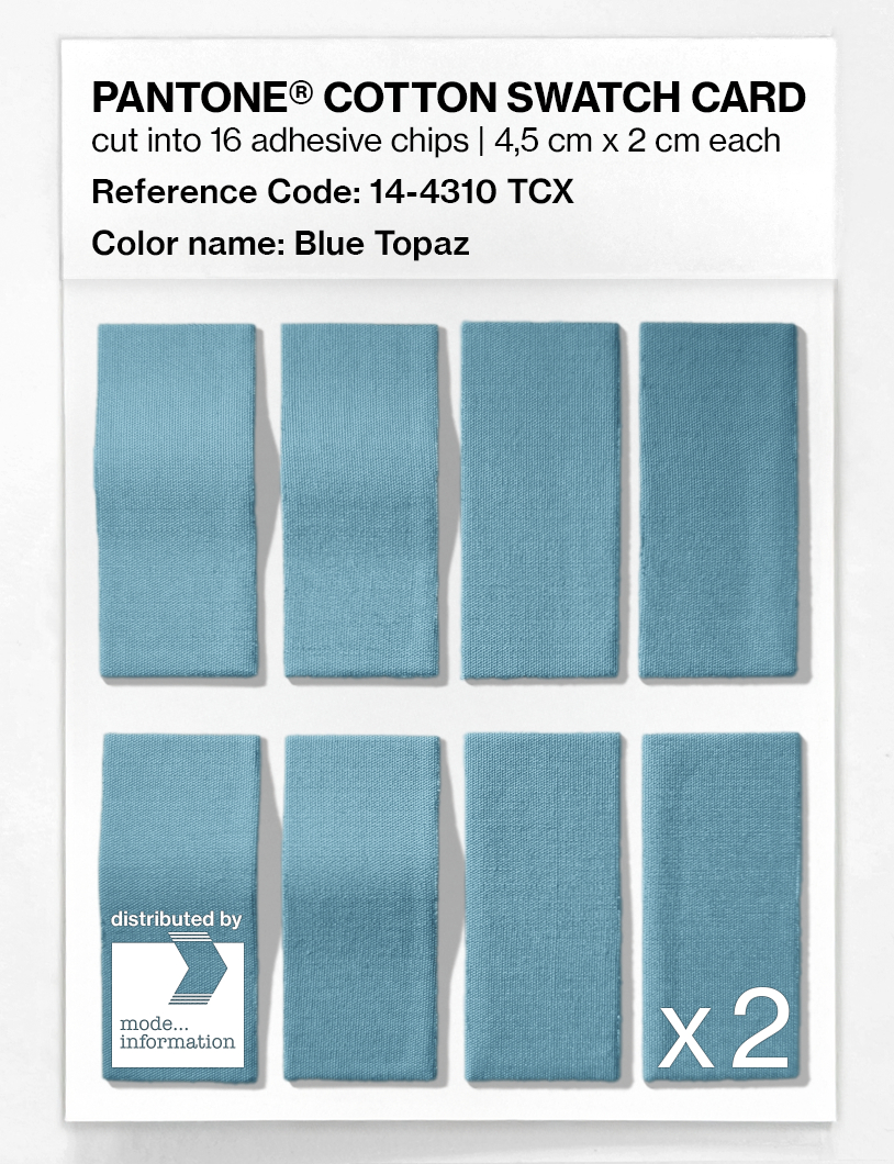 Artikelbild 5 des Artikels “PANTONE® COTTON SWATCH CARD 14-4310 TCX Blue Topaz “