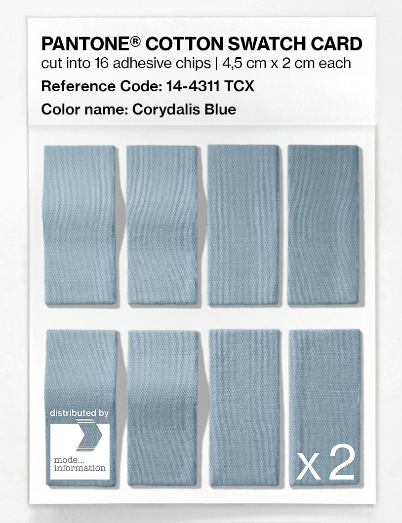 Artikelbild 5 des Artikels “PANTONE® COTTON SWATCH CARD 14-4311 TCX Corydalis Blue “