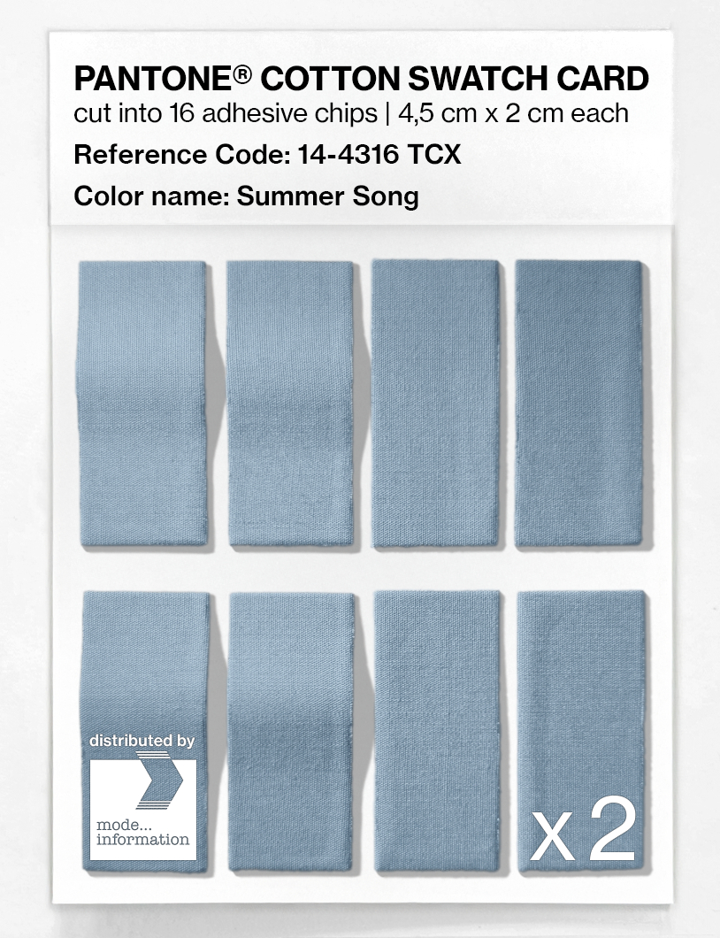 Artikelbild 5 des Artikels “PANTONE® COTTON SWATCH CARD 14-4316 TCX Summer Song “