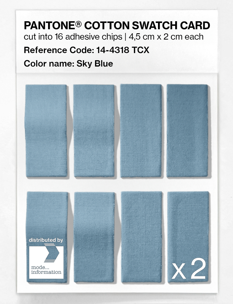 Artikelbild 5 des Artikels “PANTONE® COTTON SWATCH CARD 14-4318 TCX Sky Blue “