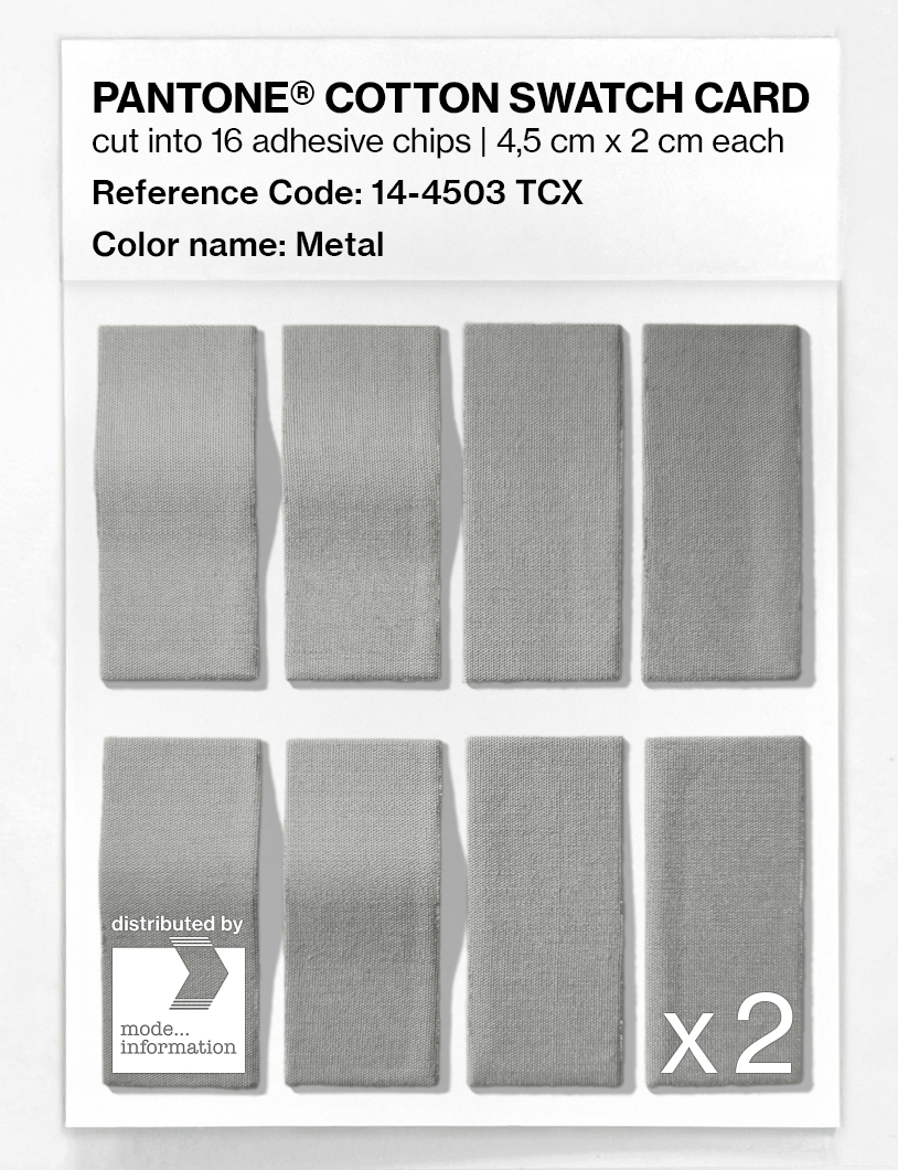 Product image 5 of the product “PANTONE® COTTON SWATCH CARD 14-4503 TCX Metal ”