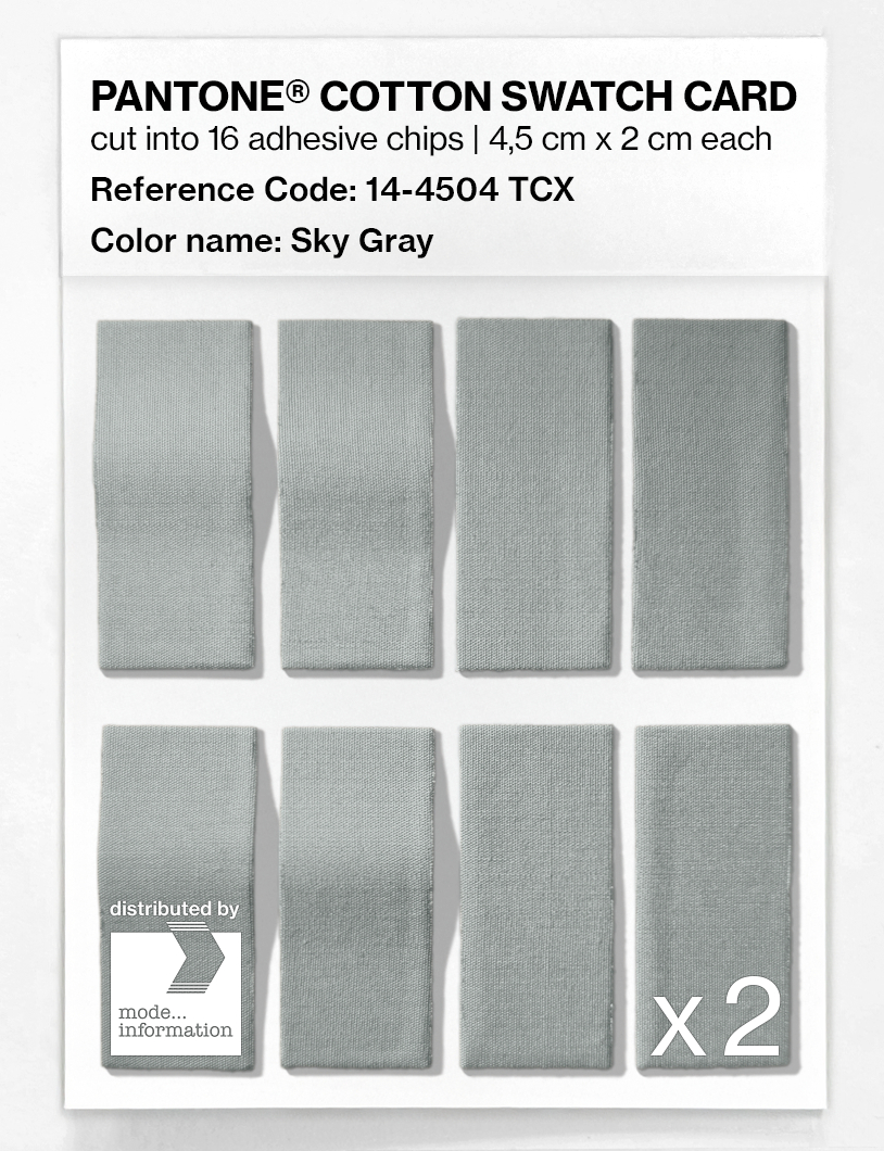 Artikelbild 5 des Artikels “PANTONE® COTTON SWATCH CARD 14-4504 TCX Sky Gray “