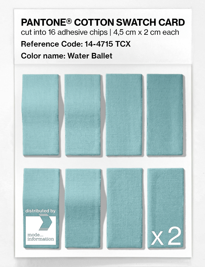 Product image 5 of the product “PANTONE® COTTON SWATCH CARD 14-4715 TCX Water Ballet ”