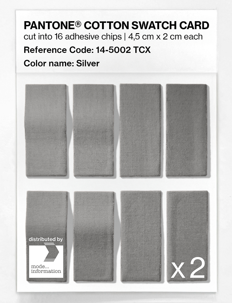 Artikelbild 5 des Artikels “PANTONE® COTTON SWATCH CARD 14-5002 TCX Silver “