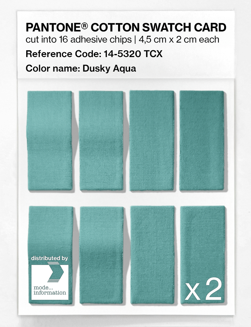 Artikelbild 5 des Artikels “PANTONE® COTTON SWATCH CARD 14-5320 TCX Dusky Aqua “