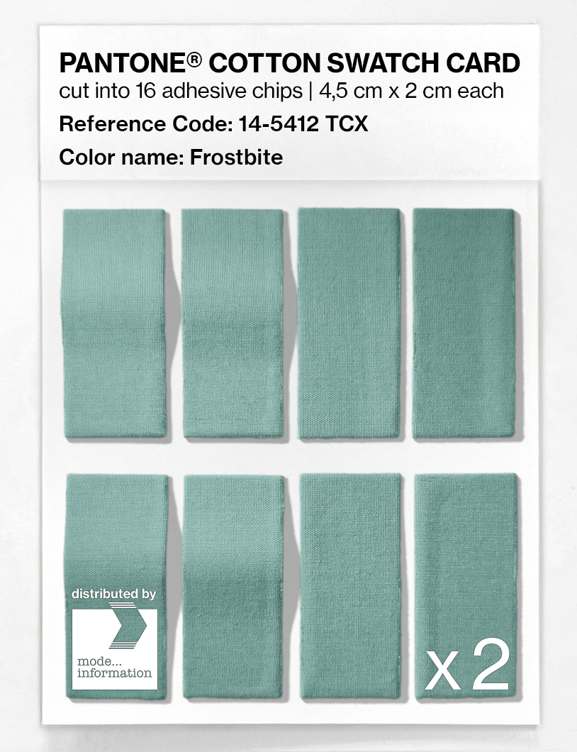 Artikelbild 5 des Artikels “PANTONE® COTTON SWATCH CARD 14-5412 TCX Frostbite “