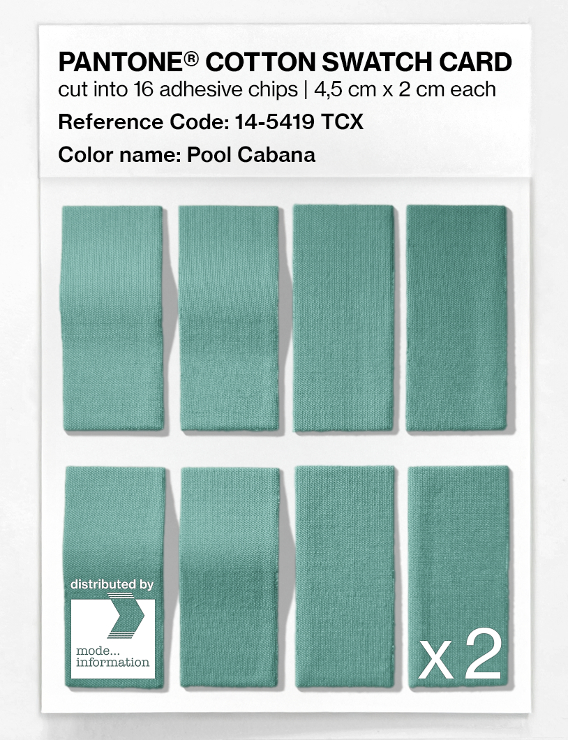 Artikelbild 5 des Artikels “PANTONE® COTTON SWATCH CARD 14-5419 TCX Pool Cabana “