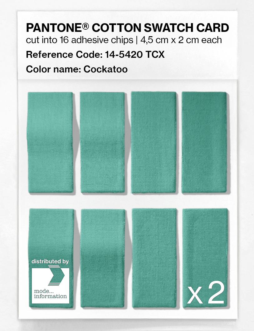 Artikelbild 5 des Artikels “PANTONE® COTTON SWATCH CARD 14-5420 TCX Cockatoo “