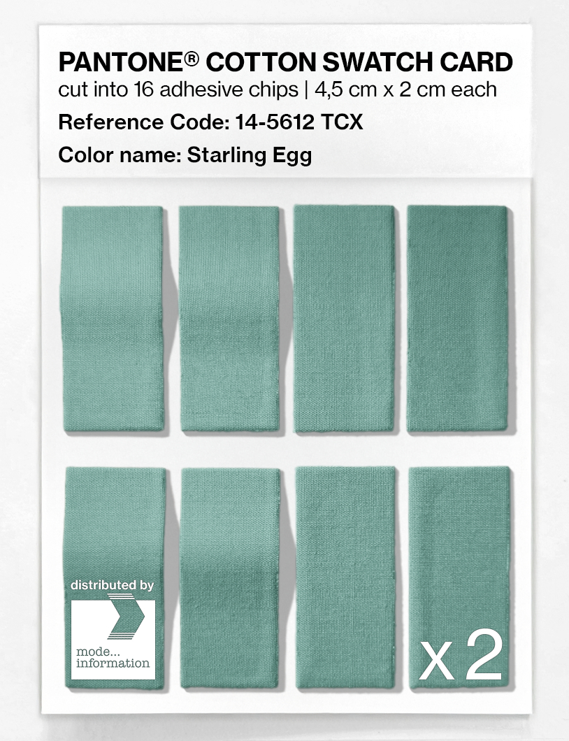 Artikelbild 5 des Artikels “PANTONE® COTTON SWATCH CARD 14-5612 TCX Starling Egg “