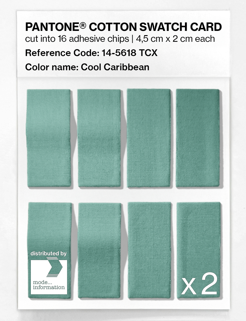 Artikelbild 5 des Artikels “PANTONE® COTTON SWATCH CARD 14-5618 TCX Cool Caribbean “