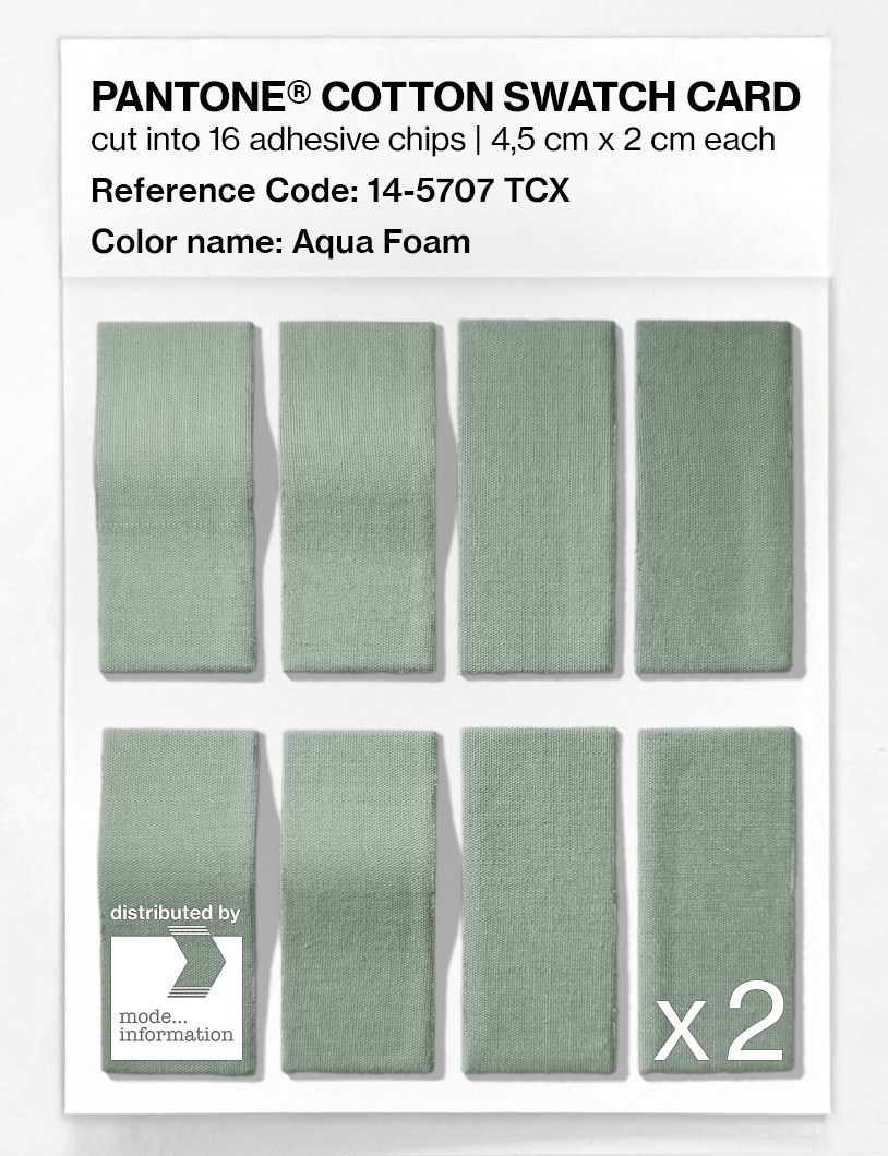 Artikelbild 5 des Artikels “PANTONE® COTTON SWATCH CARD 14-5707 TCX Aqua Foam “