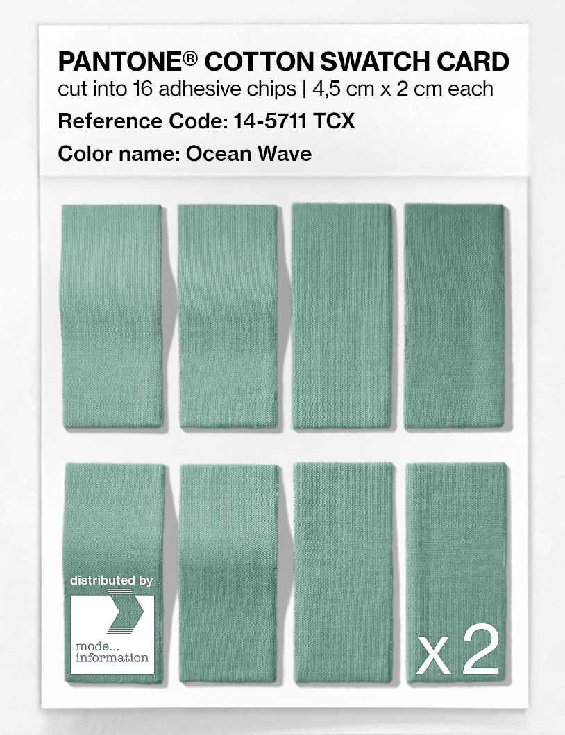 Artikelbild 5 des Artikels “PANTONE® COTTON SWATCH CARD 14-5711 TCX Ocean Wave “