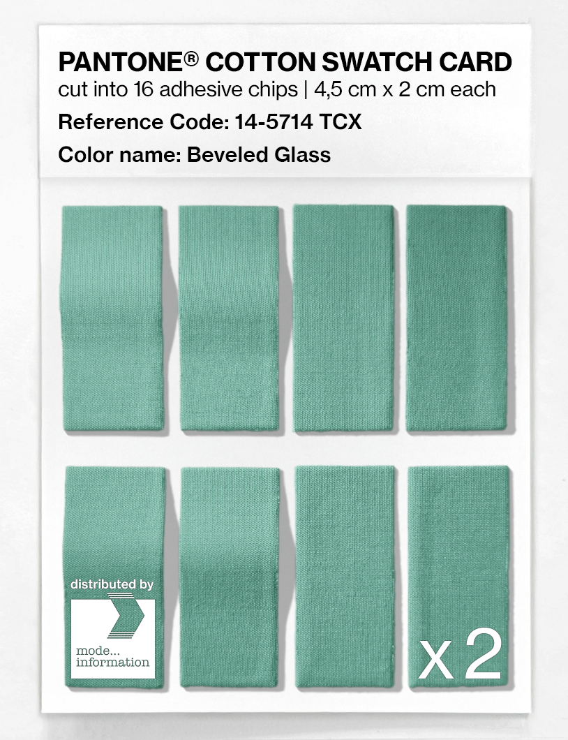 Artikelbild 5 des Artikels “PANTONE® COTTON SWATCH CARD 14-5714 TCX Beveled Glass “