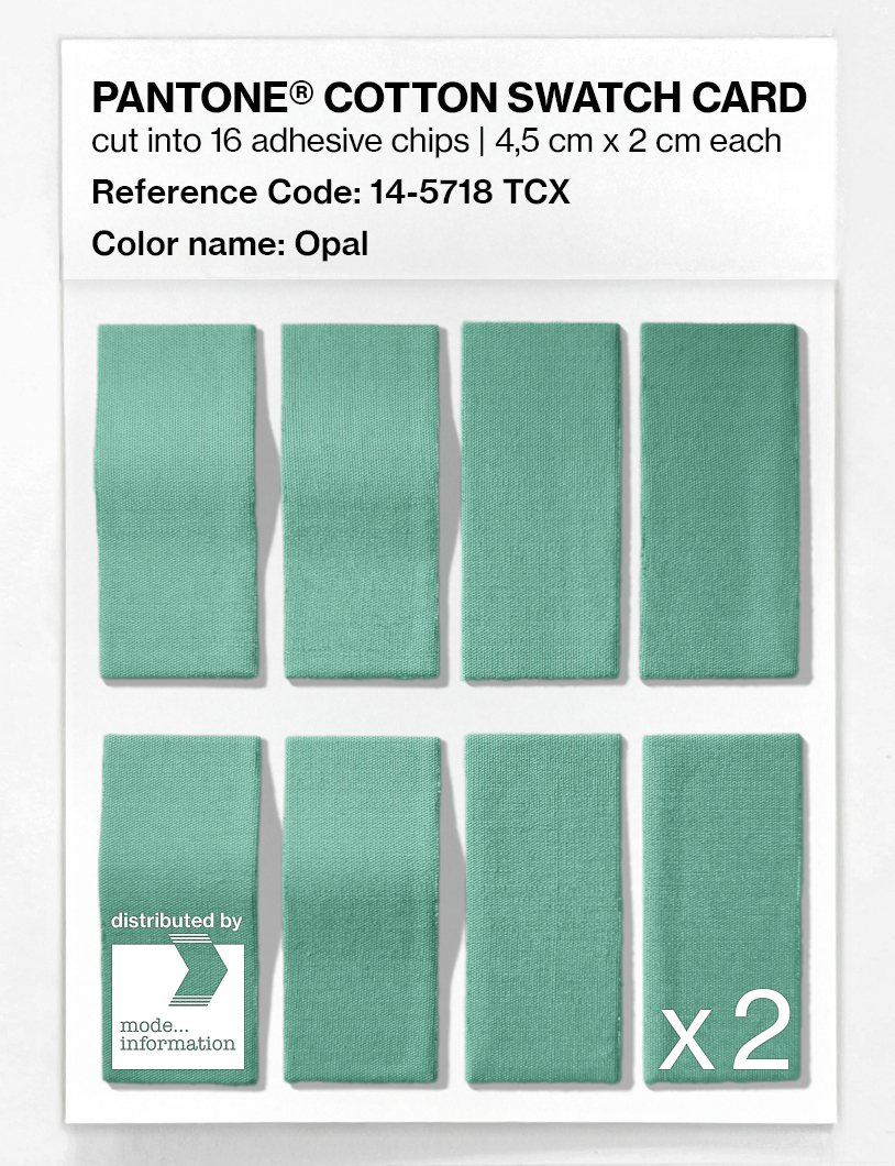 Artikelbild 5 des Artikels “PANTONE® COTTON SWATCH CARD 14-5718 TCX Opal “