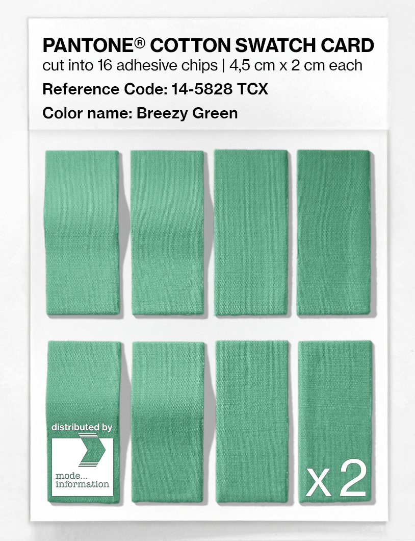 Artikelbild 5 des Artikels “PANTONE® COTTON SWATCH CARD 14-5828 TCX Breezy Green “
